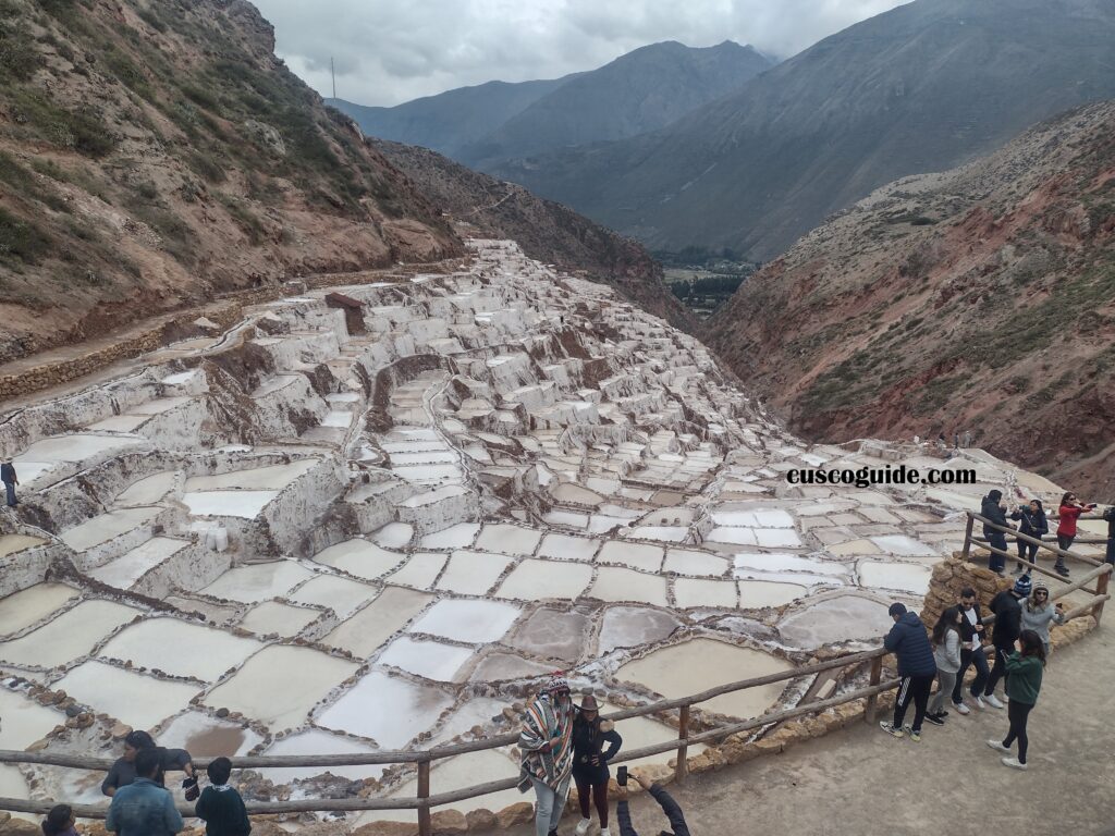 The Salt Mines of Maras, a stunning view of thousands of salt pans in the Sacred Valley, Peru.